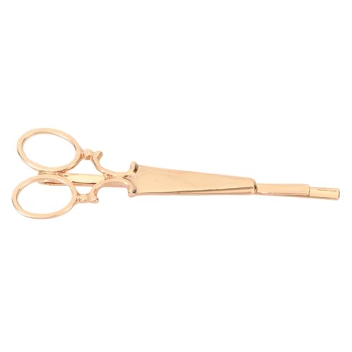 GARIOUANS Goldfarbene Haarklammer in Scherenform aus Leichtem Langlebigem Modisches Haarschmuck Accessoire für Damen und Mädchen Geeignet für Partys Hochzeiten und Alltag von GARIOUANS