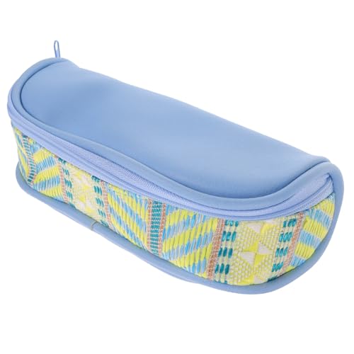 GARIOUANS Großes Blaues Federmäppchen mit Reißverschluss Multifunktionale Tragbare Stifttasche für Jungen und Mädchen Robustes Waschbares Schreibwaren Organizer Etui für Schule und Alltag von GARIOUANS