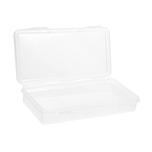 GARIOUANS Großvolumige Transparente Kunststoff Stiftebox Stapelbar Praktische Federmappe für Schüler Lehrer Teenager Ordentliche Aufbewahrung Langlebig und Portabel von GARIOUANS