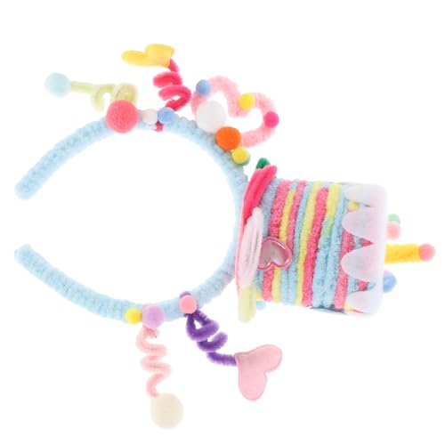 GARIOUANS Geburtstags-haarreif Mit Kerze Für Mädchen Kreative Foto-requisiten Für Feierlichkeiten Für Kuchen-dekoration Und Unvergessliche Erinnerungen von GARIOUANS