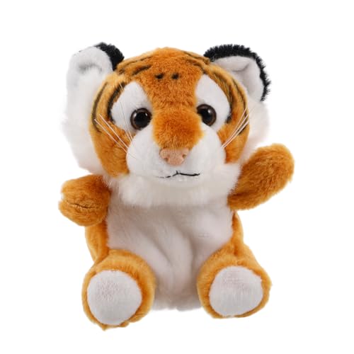 GARIOUANS Niedliche Tiger Plüschtier Geldbörse aus Weichem Plüsch Realistisches Design Multifunktionale Münztasche und Schlüsselanhänger Charmantes für Lehrer und Partys von GARIOUANS