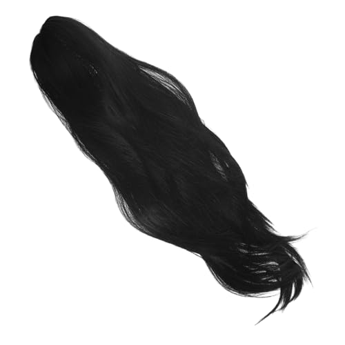 GARIOUANS Qing Männer Lange Perücke Cosplay Gerade Haarverlängerung für Männer Realistische Chinesische Haarteile Angenehmes Material Traditionelles Qing Design von GARIOUANS