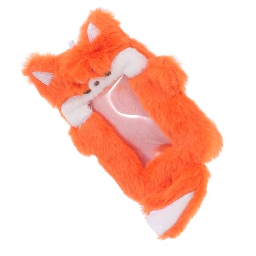 GARIOUANS Plüsch Kartenetui mit Schlüsselanhänger Weiches Kuschelmaterial Süße Tierform Multifunktionaler Kpop Photocard Halter für Bankkarten Ausweise und Fotos und Praktisch für Alltag von GARIOUANS