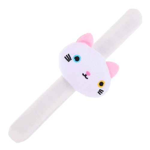GARIOUANS Plüsch Katzen Slap Armband Kuscheltier Motiv Weiches Snap Wristband Party Halloween Geburtstagsdeko Niedliches Tier Design Leicht Tragbar von GARIOUANS