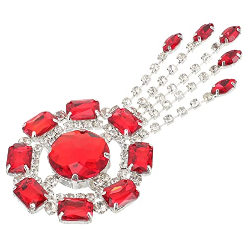 GARIOUANS Rhinestone Brosche mit Quaste Anstecknadel für Damen Modischer Lapel Pin für Anzüge und Rucksäcke Langlebiger Schmuck für Kleidung Taschen und Hüte von GARIOUANS