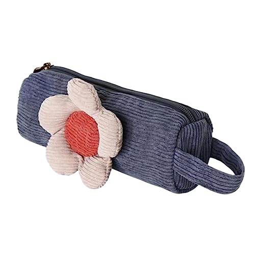 GARIOUANS Tragbares Federmäppchen mit Reißverschluss Stabiles Material Modisches Vintage Motiv in Nebelblau Leichtes Kratzfestes Stifteetui für Lehrer Studenten und Bürobedarf von GARIOUANS