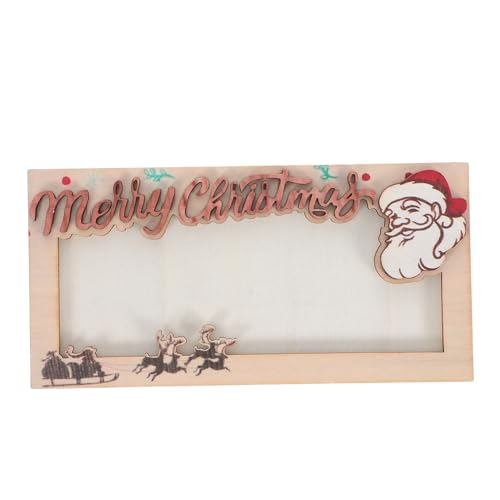 GARIOUANS Weihnachtlicher Holz Geldhalter mit Kartenfach Platzsparend Leicht Tragbar Vielseitig Nutzbar für Bargeld Karten Umschläge Festliche Deko und Persönliche Weihnachtsgrüße von GARIOUANS