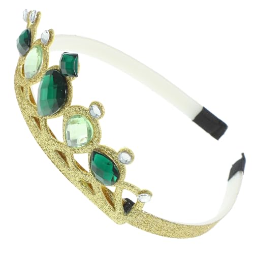GARIOUANS mit Strass Dekorative Haarkrone für Mädchen Perfektes Party Haaraccessoire für Geburtstagsfeiern und Fotoshootings Gold von GARIOUANS