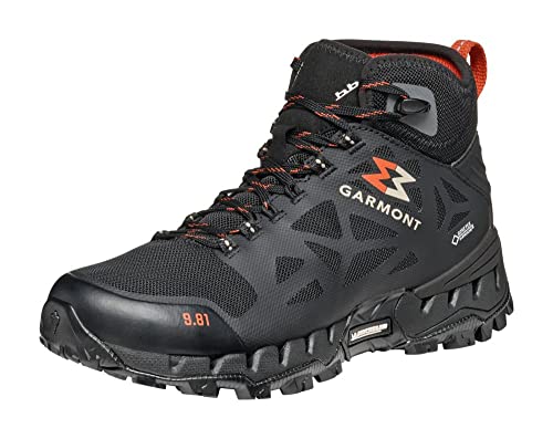 GARMONT 9.81 N AIR G 2.0 MID GTX Damen,Frauen Trekkingstiefel,Wanderstiefel,leicht,Wasserdicht,Fitnessschuhe,Trekkingstiefel,Black/Red,40 EU / 6.5 UK von GARMONT