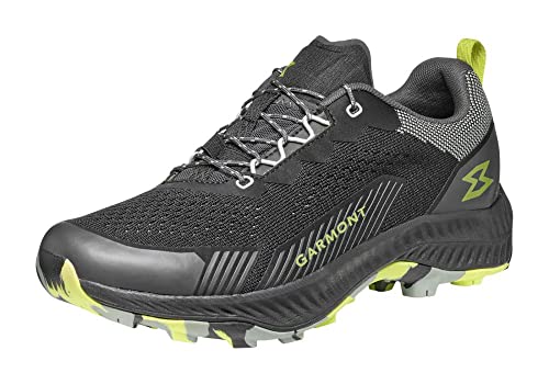 GARMONT 9.81 Pulse Unisex - Erwachsene,Damen,Herren Trekkingschuhe,Hikingschuhe,Trailrunner,Fitnessschuhe,Black/Daiquiri Green,42 EU / 8 UK von GARMONT