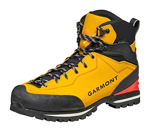 GARMONT Ascent GTX Herren,Männer Wanderstiefel,Bergschuhe,Bergstiefel,bedingt steigeisenfest,Wasserdicht,Radiant Yellow/Red,42.5 EU / 8.5 UK von GARMONT