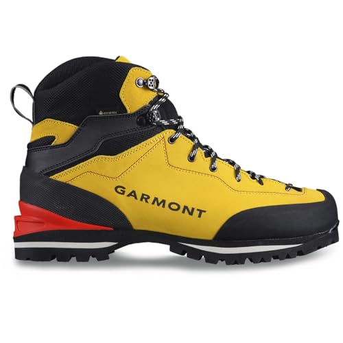GARMONT Ascent GTX Herren,Männer Wanderstiefel,Bergschuhe,Bergstiefel,bedingt steigeisenfest,Wasserdicht,Radiant Yellow/Red,44.5 EU / 10 UK von GARMONT