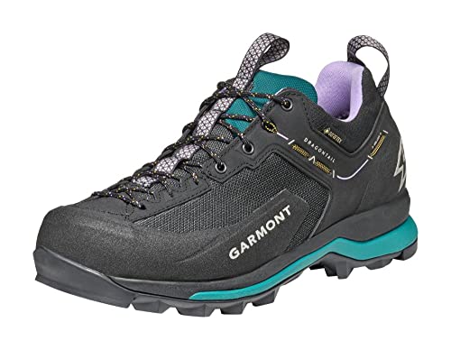 GARMONT DRAGONTAIL Synth GTX Damen,Frauen Trekkingschuhe,Wanderhalbschuhe,leicht,Wasserdicht,Lady,Ladies,Sportschuhe,Black/Lake Green,42 EU / 8 UK von GARMONT