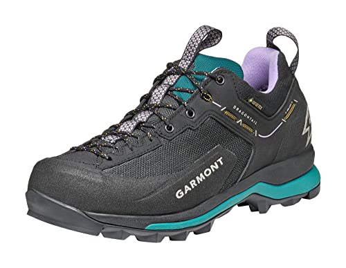 GARMONT DRAGONTAIL Synth GTX Damen,Frauen Trekkingschuhe,Wanderhalbschuhe,leicht,Wasserdicht,Wanderhalbschuhe,Women's,Black/Lake Green,37.5 EU / 4.5 UK von GARMONT