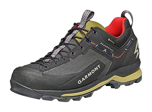 GARMONT DRAGONTAIL Synth GTX Herren,Männer Trekkingschuhe,Wanderhalbschuhe,leicht,Wasserdicht,Fitnessschuhe,leicht,White/Moss Green,44 EU / 9.5 UK von GARMONT