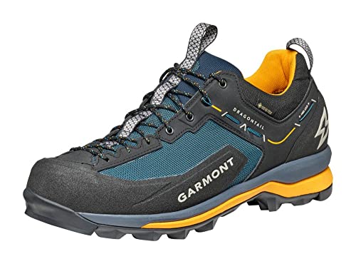 GARMONT DRAGONTAIL Synth GTX Herren,Männer Trekkingschuhe,Wanderhalbschuhe,leicht,Wasserdicht,Outdoor-Schuhe,Blue/Radiant Yellow,41 EU / 7 UK von GARMONT