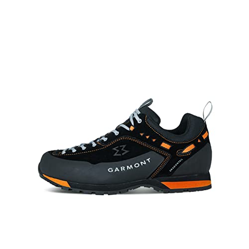 GARMONT Unisex - Erwachsene Outdoor Schuhe, Damen,Herren Sport- & Outdoorschuhe,Wechselfußbett,Trainingsschuhe,Echtleder,Black/Orange,42.5 EU / 8.5 UK von GARMONT