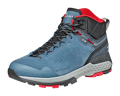 GARMONT Groove MID G-Dry Herren,Männer Trekkingstiefel,Wanderstiefel,Echtleder,leicht,Wasserdicht,Fitnessschuhe,leicht,China Blue/Red,44.5 EU / 10 UK von GARMONT