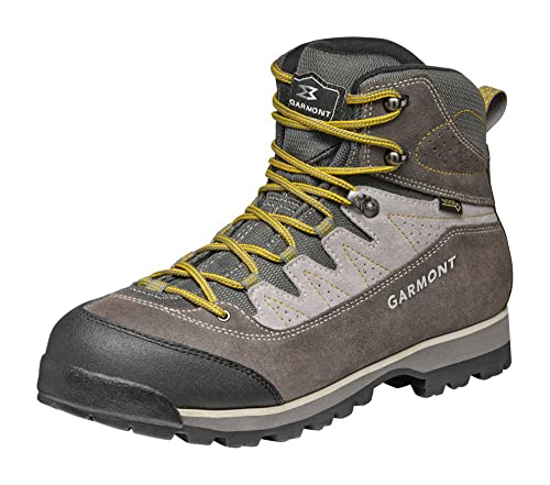 GARMONT LAGORAI GTX Herren,Männer Trekkingstiefel,Wanderstiefel,Echtleder,leicht,Wasserdicht,Men's,Sportschuhe,Dark Grey/Dark Yellow,42.5 EU / 8.5 UK von GARMONT