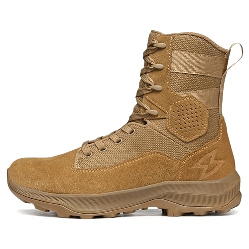 GARMONT T8 Falcon Combat Tactical Boots Herren Damen Militär Army Air Force AR670-1 konformes Schuhwerk Wildleder leicht und atmungsaktiv, Coyote, 15 Wide von GARMONT