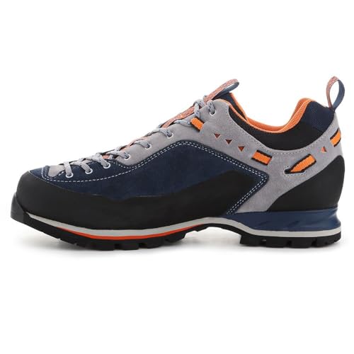 GARMONT Unisex - Erwachsene Outdoor Schuhe, Damen,Herren Sport- & Outdoorschuhe,Wechselfußbett,Echtleder,Sportschuhe,Dark Blue/Orange,46 EU / 11 UK von GARMONT