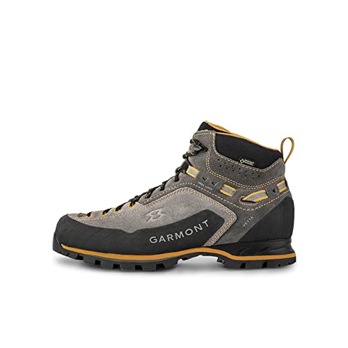 GARMONT Unisex - Erwachsene Outdoor Stiefel, Damen,Herren Sport- & Outdoorschuhe,Wechselfußbett,Echtleder,halbhoher,Dark Grey/Orange,47 EU / 12 UK von GARMONT