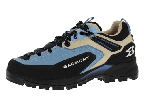 GARMONT Zustiegsschuhe Akron GTX WMS wasserdichte und stabile Damen Wanderhalbschuhe mit griffiger Laufsohle Glacier Blue/Whitecup Grey EU 37,5 von GARMONT