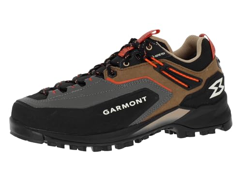 GARMONT Zustiegsschuhe Akron GTX wasserdichte und stabile Herren Wanderhalbschuhe mit griffiger Laufsohle und Wildleder Dach Brown/Tango Red EU 47 GARMONT Zustiegsschuhe Akron GTX wasserdichte und stabile Herren Wanderhalbschuhe mit griffiger Laufsohle und Wildleder Dach Brown/Tango Red EU 47 von GARMONT