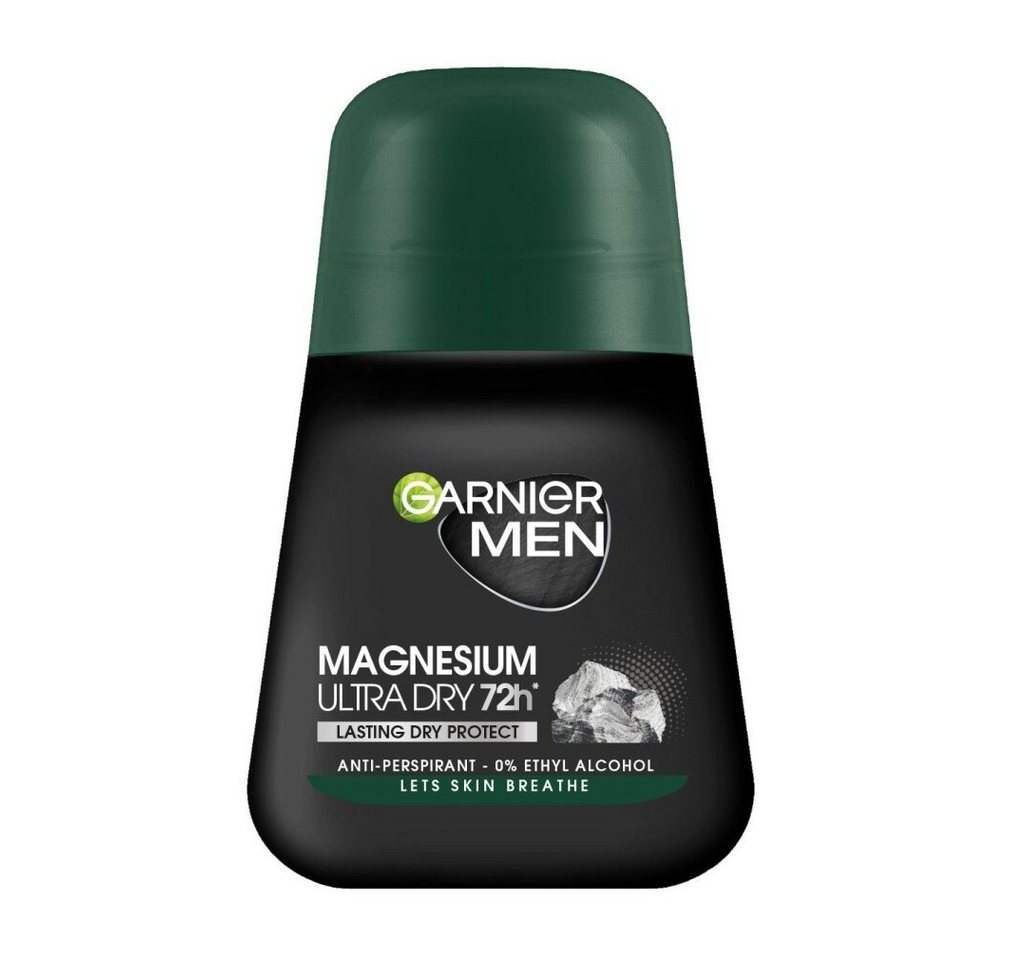 GARNIER Deo-Roller Men Deo-Roller Ultra Dry 72h - Dauerhafter Trockenschutz 50ml von GARNIER