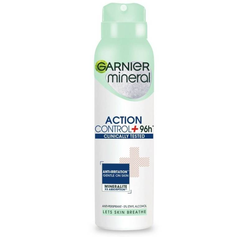 GARNIER Deo-Roller Mineral Deodorant Spray Action Control + getestet 96h 150ml von GARNIER