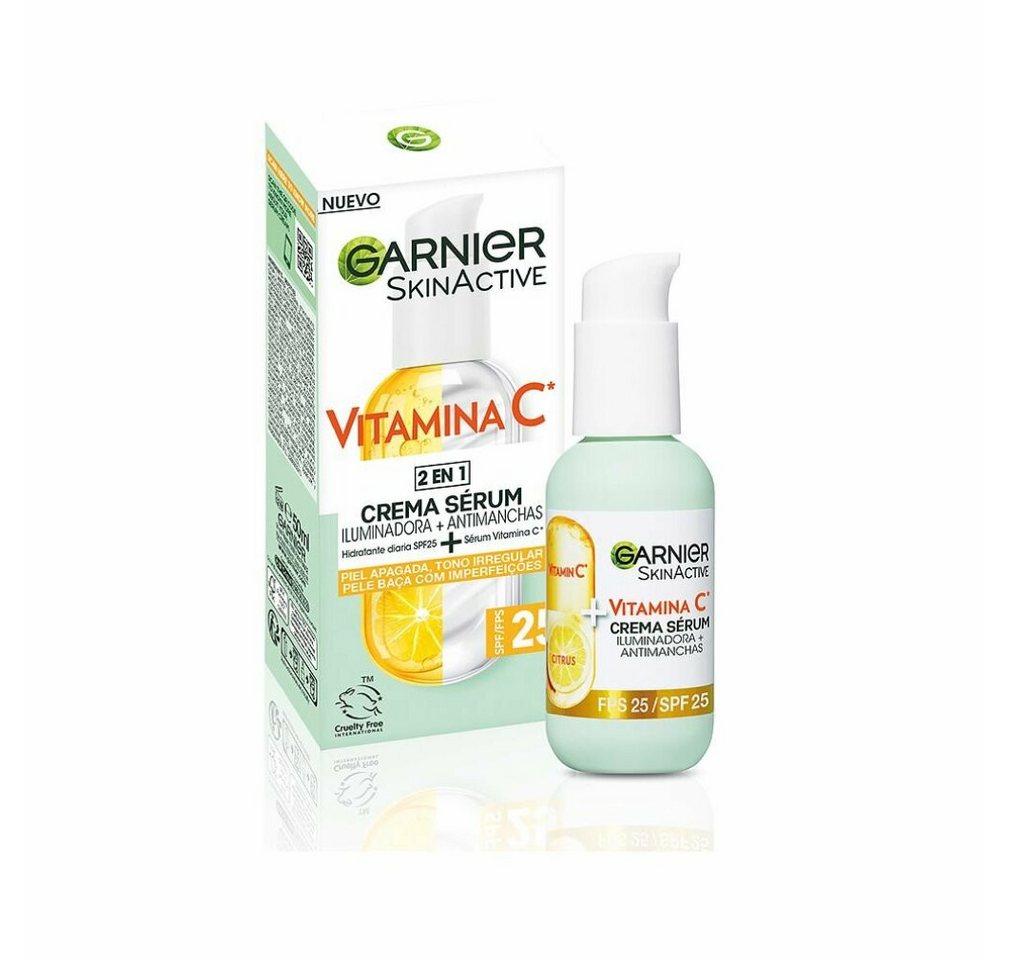 GARNIER Gesichtspflege SkinActive Anti Spot Illuminating Serum Cream Vitamin C Spf25 50ml von GARNIER