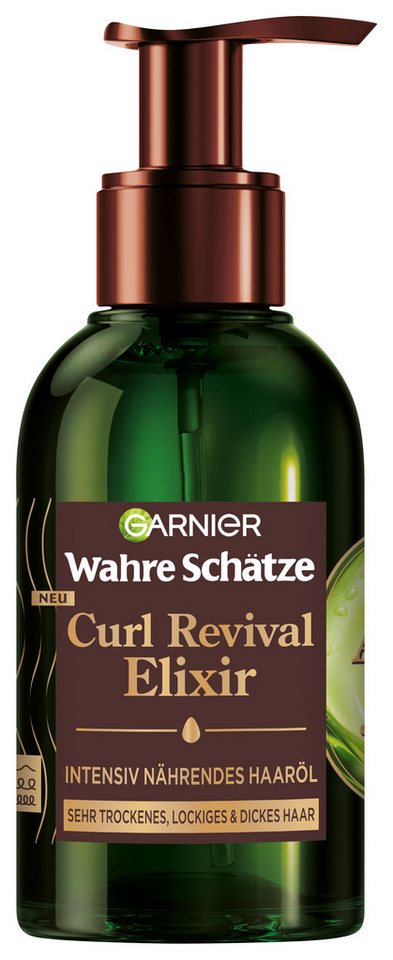 GARNIER Haaröl Garnier Wahre Schätze Curl Revival Elixir, Intensive Pflege für sehr trockenes, lockiges und dickes Haar. von GARNIER