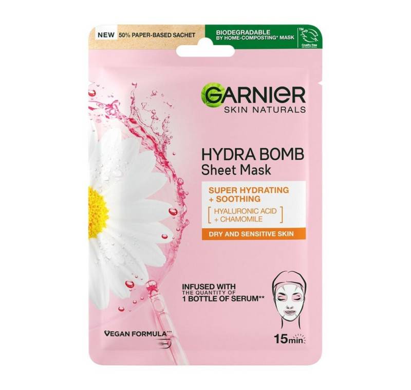 GARNIER Körperpflegemittel Textile face mask Moisture + Comfort 28 g von GARNIER