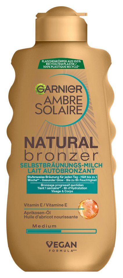 GARNIER Selbstbräunungsmilch Garnier Ambre Solaire Natural Bronzer Selbstbräunungs-Milch von GARNIER