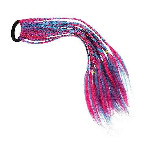 GAROZATION 1stück Farbige Mädchen Perücke Haarschmuck Für Festival Party Geflochtenes Haar-accessoire Und Für Mädchen Einfach Zu Tragen Und Ansprechend von GAROZATION