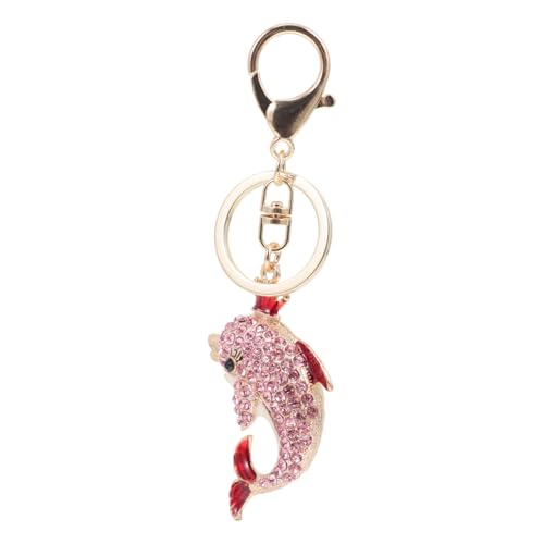 GAROZATION Kreativer Delfin Schlüsselanhänger Legierung Besetzt mit Strasssteinen 1 Stück Eleganter Anhänger für Taschen und Schlüssel Kompakte Größe Langlebig und Dekorativ von GAROZATION