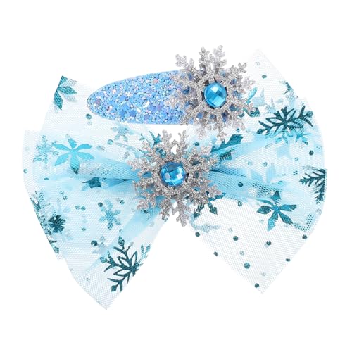 GAROZATION 4stücke Schneeflocken Haarspangen Bogen Headwear Fee Haarnadel Kopfschmuck Accessoires Für Mädchen Junge Mädchen Jugendliche Mit Schneeflocken Dekoration von GAROZATION