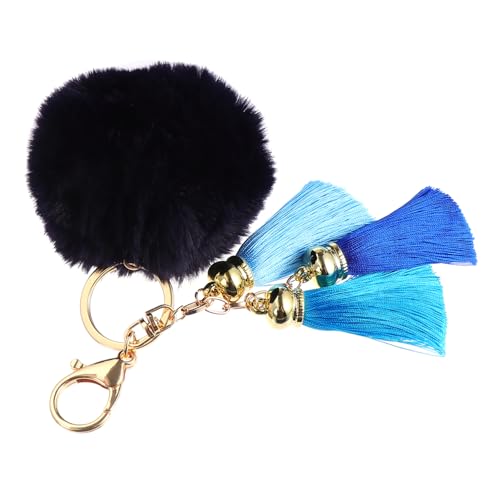 GAROZATION 1 PC Quastel Schlüsselbeutel Charme Für Handtaschen Handtasche Charm Kette Tasche Zauberketten Kühler Kühler Pom Keychain Ice Cream Marshmallow Kirschbeutel Gurtbag Schlüsselbund von GAROZATION