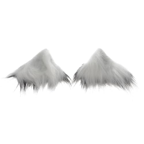 GAROZATION 1paar Cosplay Tierohren Haarklammern Plüsch Handgefertigte Dekorative Haarspangen Für Kostüme Für Partys Und Fotoshootings von GAROZATION
