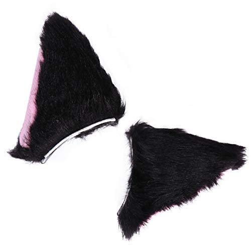GAROZATION Plüsch Katze Ohr Haarclip Junge Mädchen Party Kopfschmuck Haarspange Cosplay Clip Mädchen Halloween Schmuck von GAROZATION