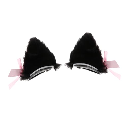 GAROZATION 1paar Niedliche Katzenohren Haarspangen Mit Glöckchen Adorable Cat Ear Haarnadel Für Cosplay Und Partys Für Süße Outfits Und Festliche Anlässe von GAROZATION