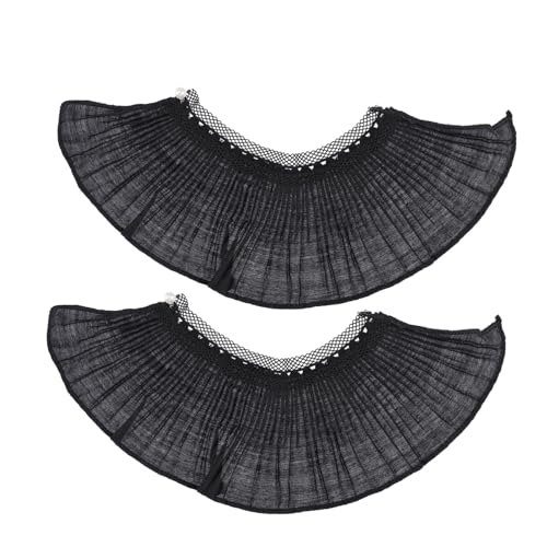 GAROZATION 1 Paar Plissierte Spitzenärmel Verlängerte Spitzenmanschette für Damen Armstulpen Dekorative Faltenmanschetten für Kleider Party und Alltagstauglich von GAROZATION