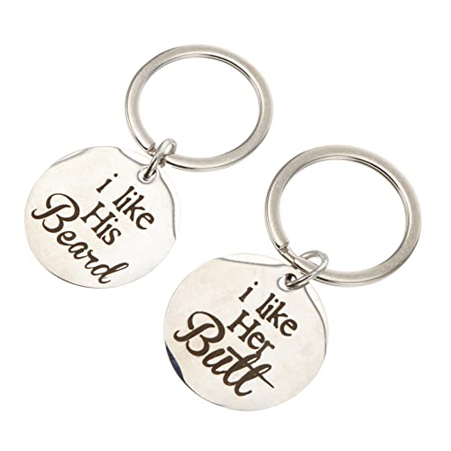 GAROZATION 1paar Schlüsselanhänger Aus Edelstahl Kreative Schlüsselringe Stilvolles Design Für Taschen Und Schlüssel Langlebig Und Praktisch Perfektes Für Freunde von GAROZATION