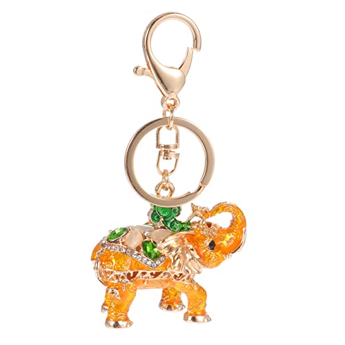 GAROZATION 1 Stück Exquisiter 3D Elefantauto Keychain Chic Dreidimensionaler Elefant Schlüsselanhänger von GAROZATION