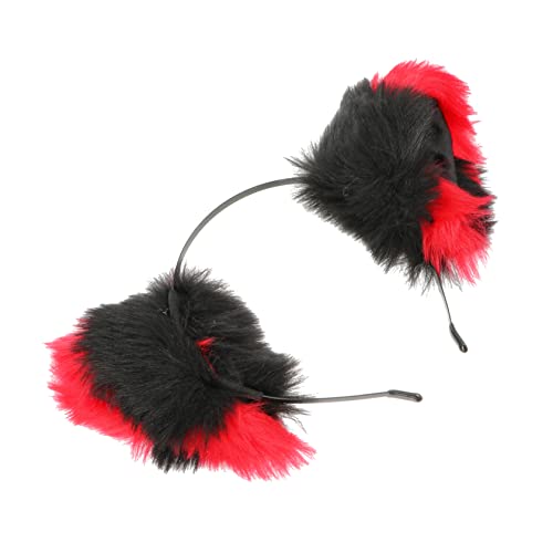GAROZATION 1stück Plüsch Katzenohren Haarreif Für Cosplay Und Festivals Niedliches Design Für Partys Und Makeup Stylisches Haarband Mit Süßen Katzenohren Für Halloween Und -events von GAROZATION