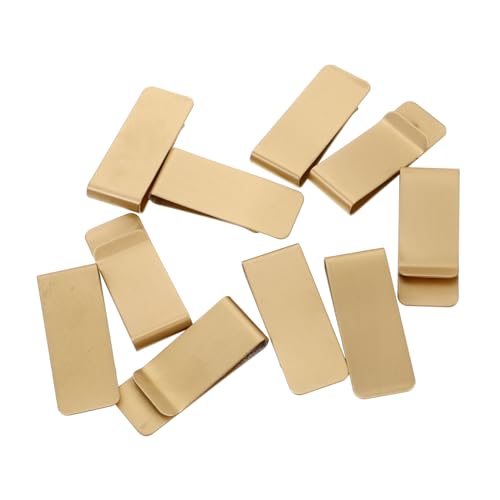 GAROZATION 10stücke Geldklammer Aus Edelstahl Kompakter Kartenhalter Schmale Metallklammer Für Taschengeld Minimalistische Kreditkartenklammer Zum Tragen Von Notizen Und Tickets von GAROZATION