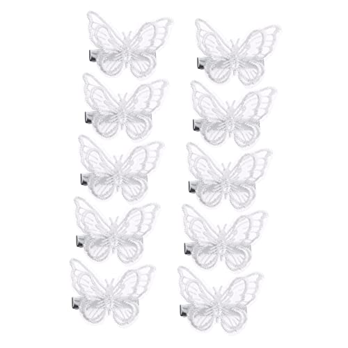 GAROZATION 10stücke Spitze Schmetterling Haarspange Haarnadel Clip Für Frauen Mädchen Party Hochzeit Schmuckaccessoire von GAROZATION