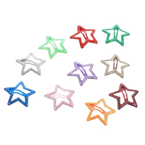 GAROZATION 10stücke Stern Haarclips Metall Snap Clips Für Mädchen Haarspangen Barrettes Für Frisuren von GAROZATION