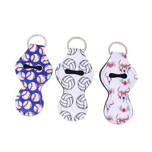 GAROZATION 10er-Pack Bunte Lippenstifthalter-schlüsselanhänger für Frauen Reise-Kosmetik-Organizer Tasche Schlüsselanhänger Modisches Accessoire von GAROZATION