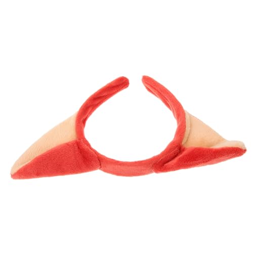 GAROZATION 1Pc Haar Hoop Tier Headwear Katze Ohren Haar Band Entzückende Haar Band Kopfschmuck Rot von GAROZATION